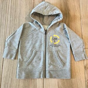 Peek Unisex Kids Isaac Newton Graphic Zip Hoodie Gray One Size